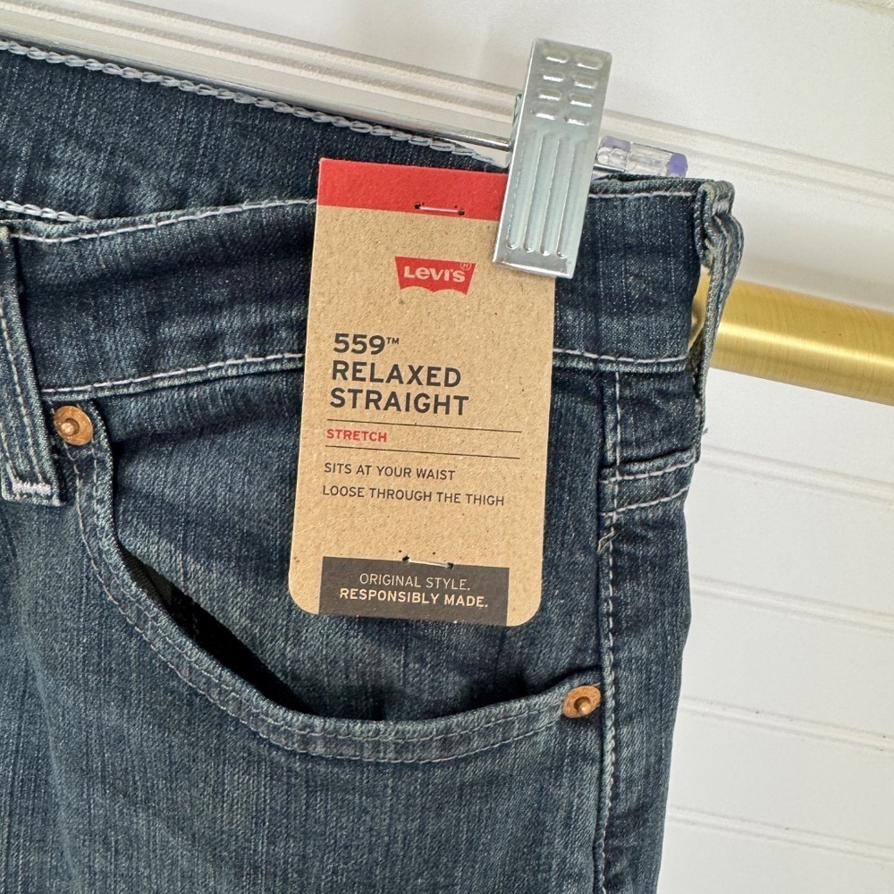 NEW Levi 559 Relaxed Straight W29 L32 Men's Jeans - Picture 3 of 9